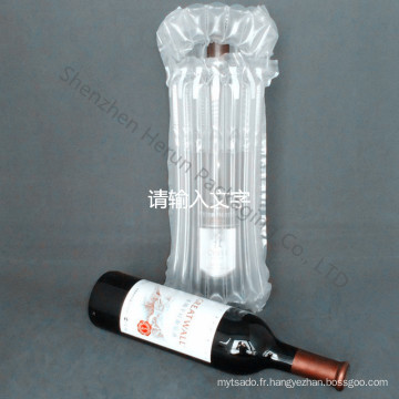 Bouteille de vin emballage gonflable de la colonne